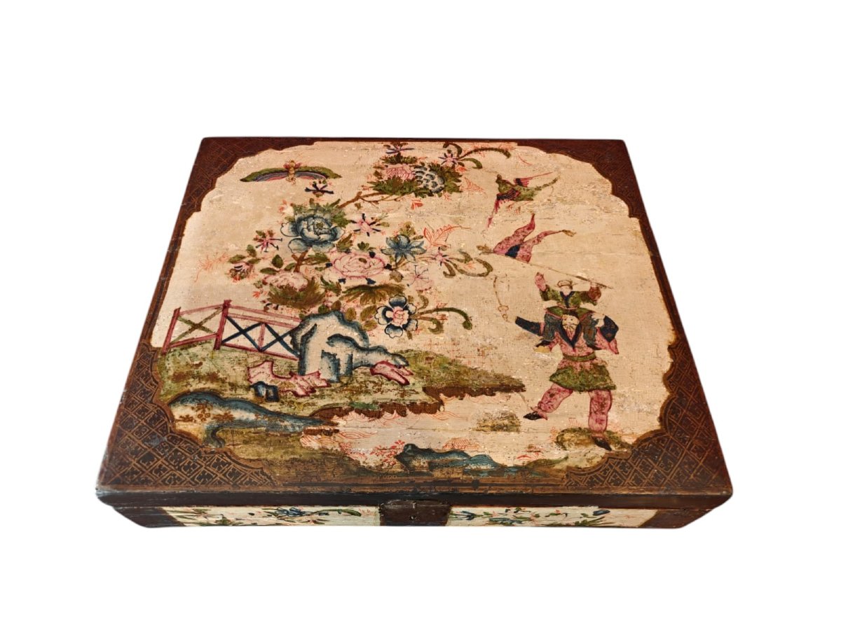 Coffret laqué du XVIIIe siècle-photo-5