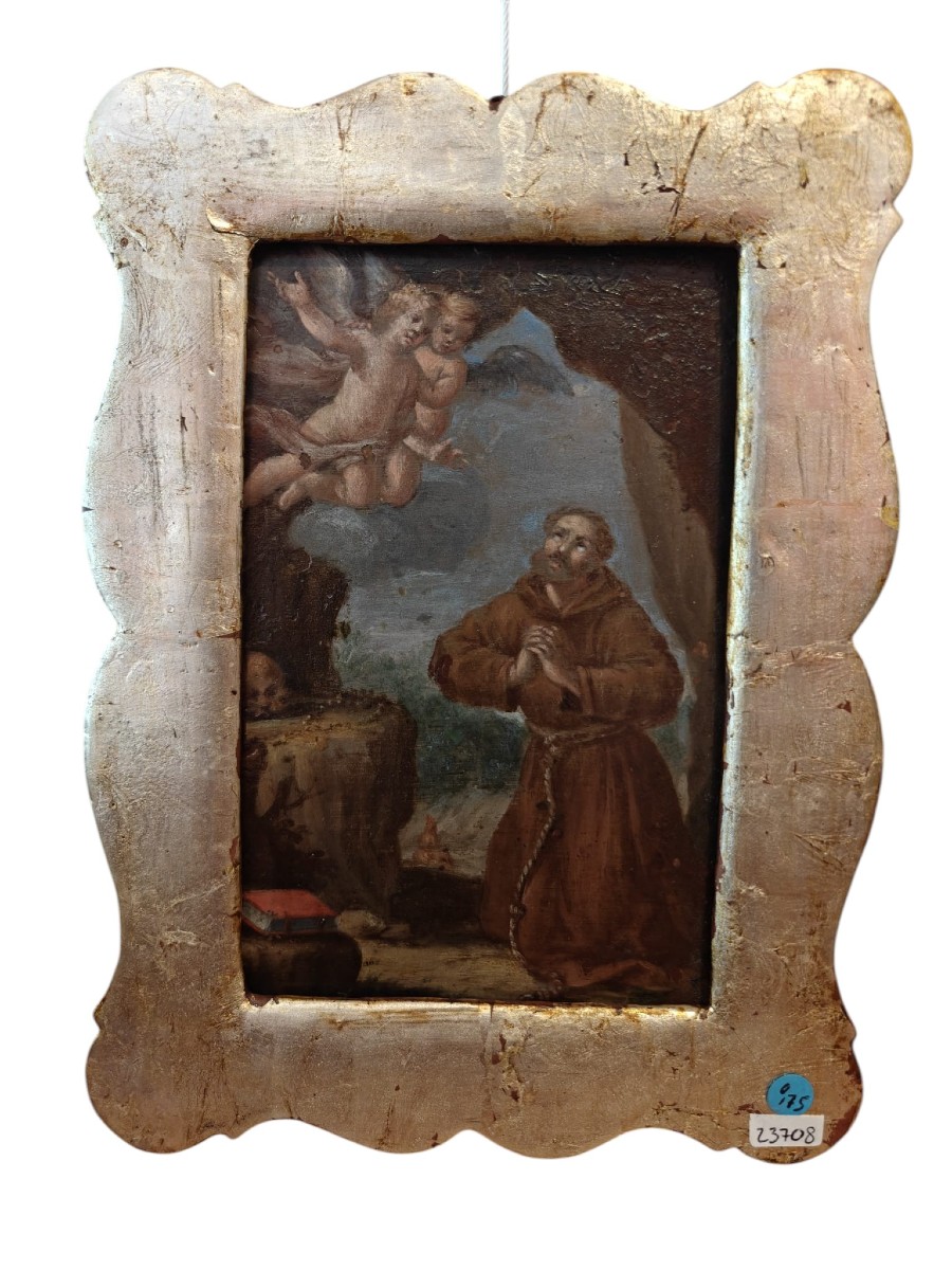Small Painting Depicting Saint Francis