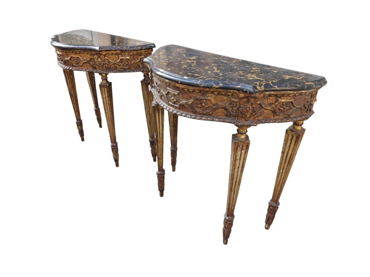 Paire de consoles néoclassiques-photo-4
