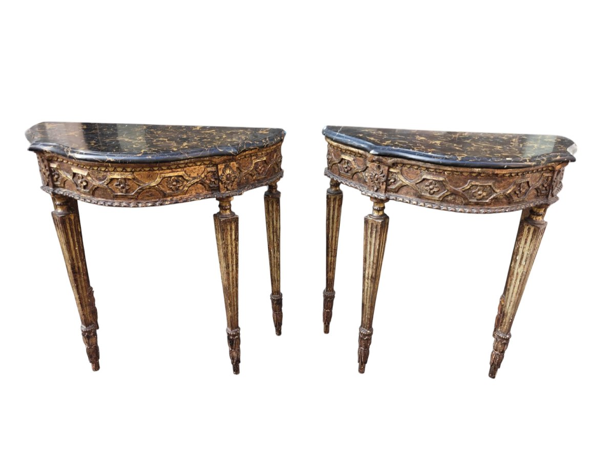 Paire de consoles néoclassiques-photo-5