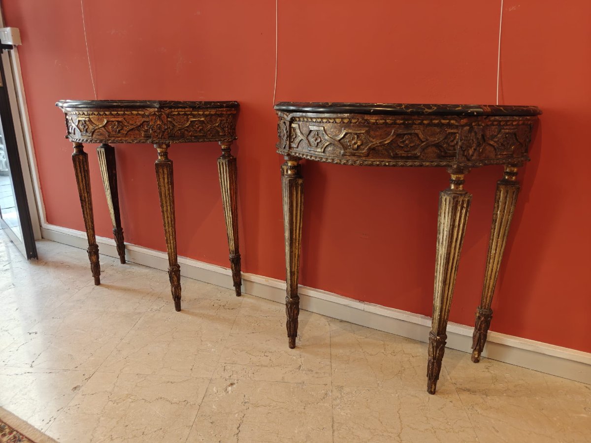 Paire de consoles néoclassiques-photo-7