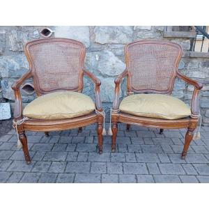 Pair Of Neoclassical Armchairs