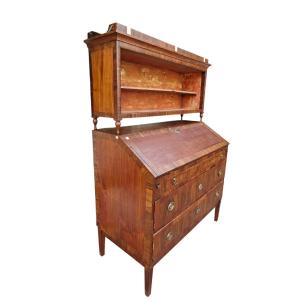 Louis XVI Drop-leaf Chest With Bookcase