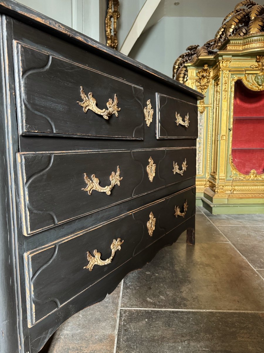 18th Century Chest Of Drawers Called “parisienne” Louis XIV Style -photo-1