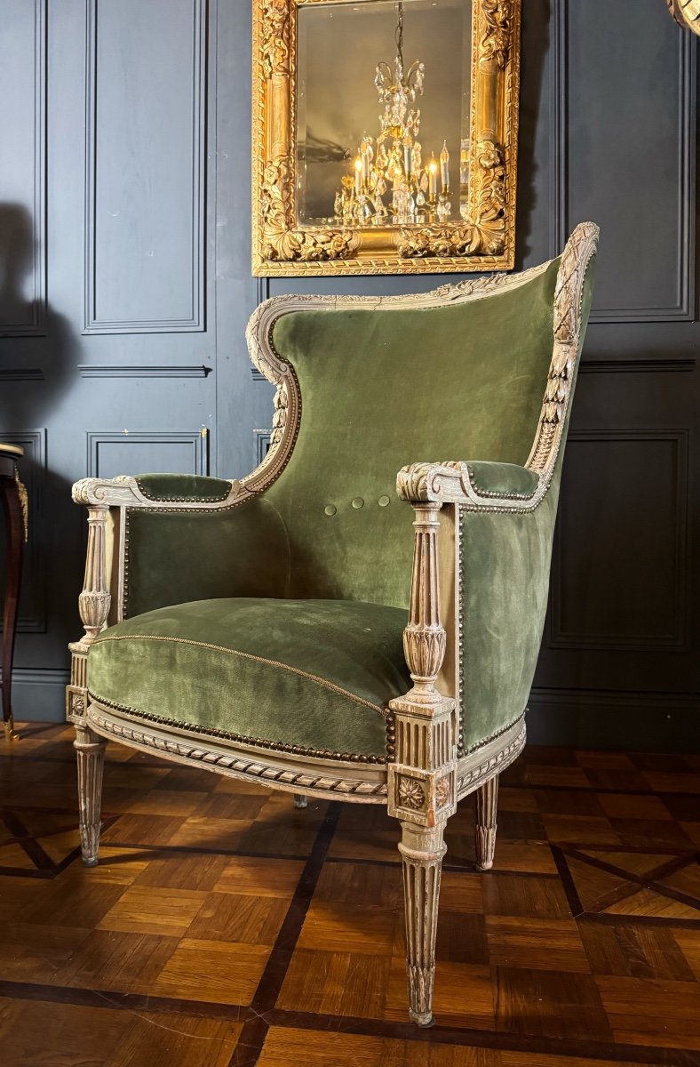 19th Century Broken Duchess In Louis XVI Style Painted Wood-photo-4