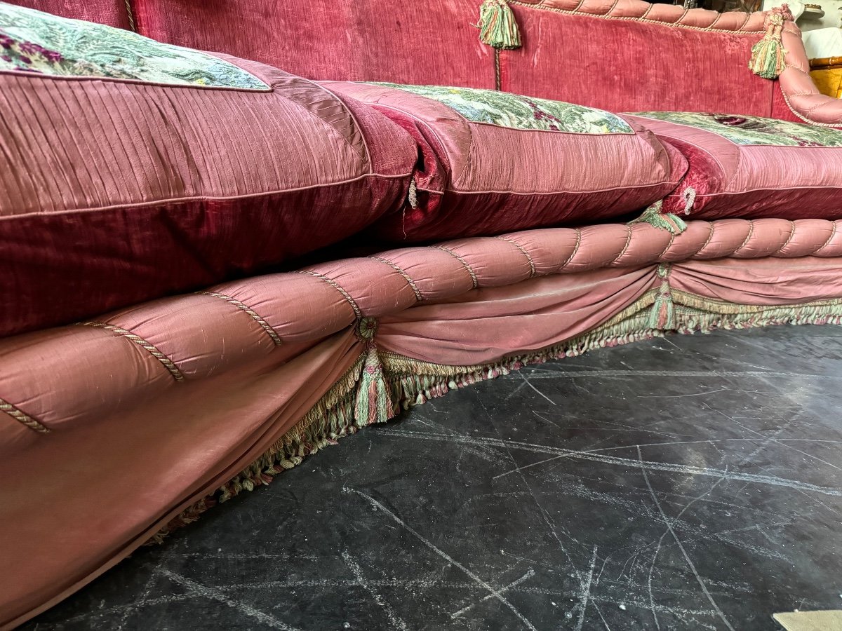 Paire De Canapés « boudoir » D’époque Napoléon III - 3m80 de long -photo-1