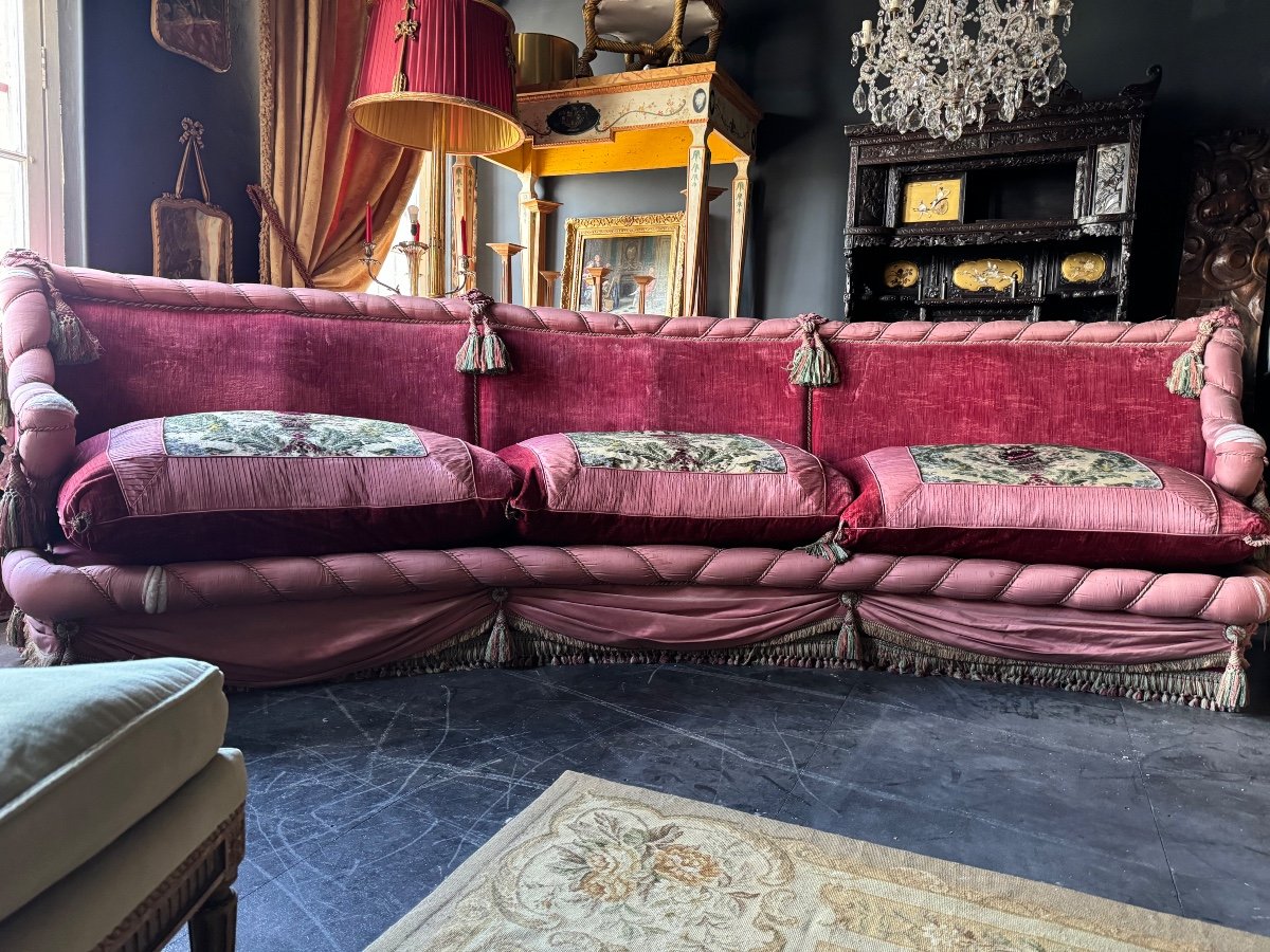 Paire De Canapés « boudoir » D’époque Napoléon III - 3m80 de long -photo-7