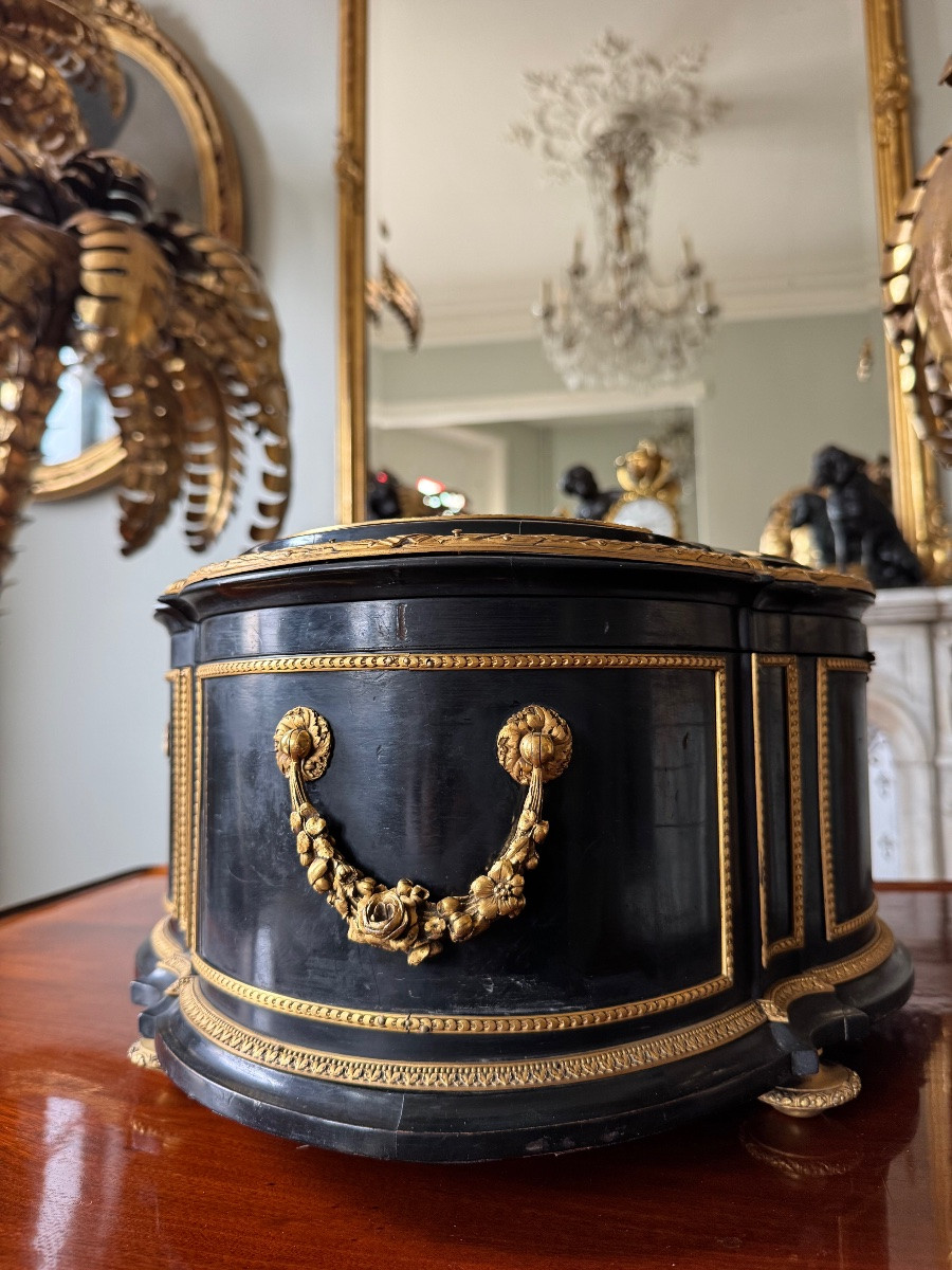 Important 19th Century Box Signed Alphonse Giroux With Hunting Decoration -photo-5