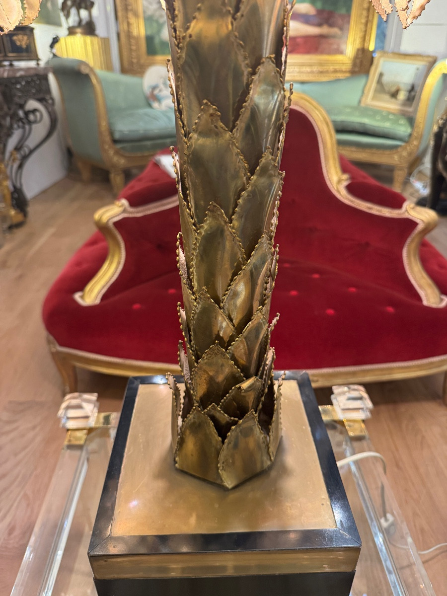 Lampe palmier Christian Techoueyres pour la Maison Jansen -photo-1