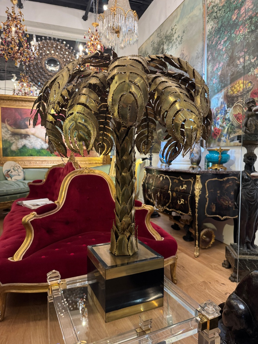 Lampe palmier Christian Techoueyres pour la Maison Jansen -photo-3