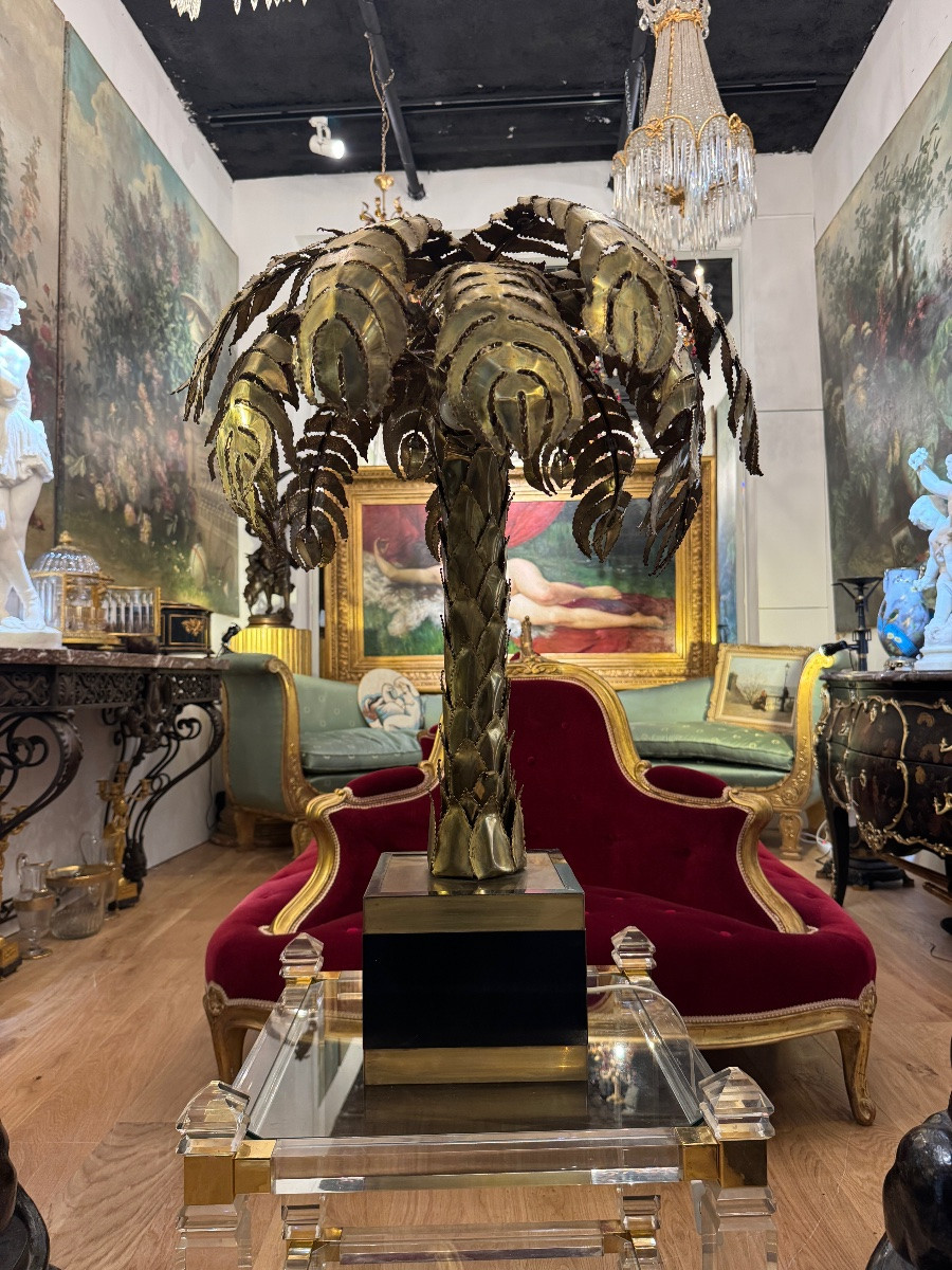 Lampe palmier Christian Techoueyres pour la Maison Jansen -photo-4