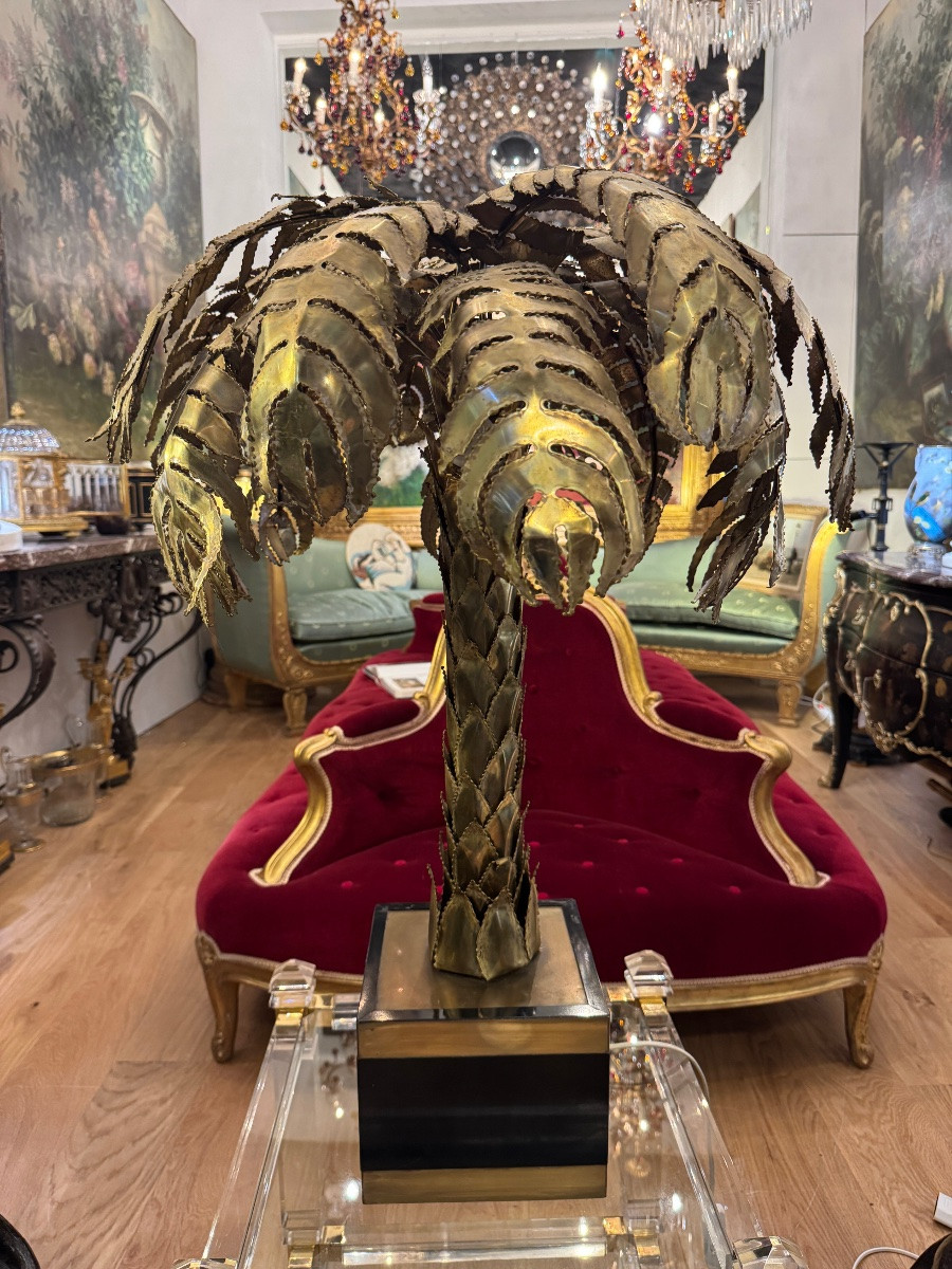 Lampe palmier Christian Techoueyres pour la Maison Jansen -photo-5