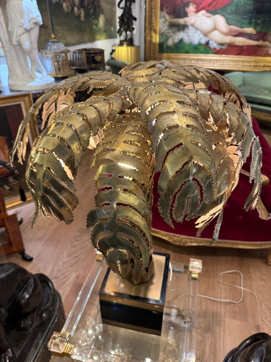 Lampe palmier Christian Techoueyres pour la Maison Jansen -photo-6