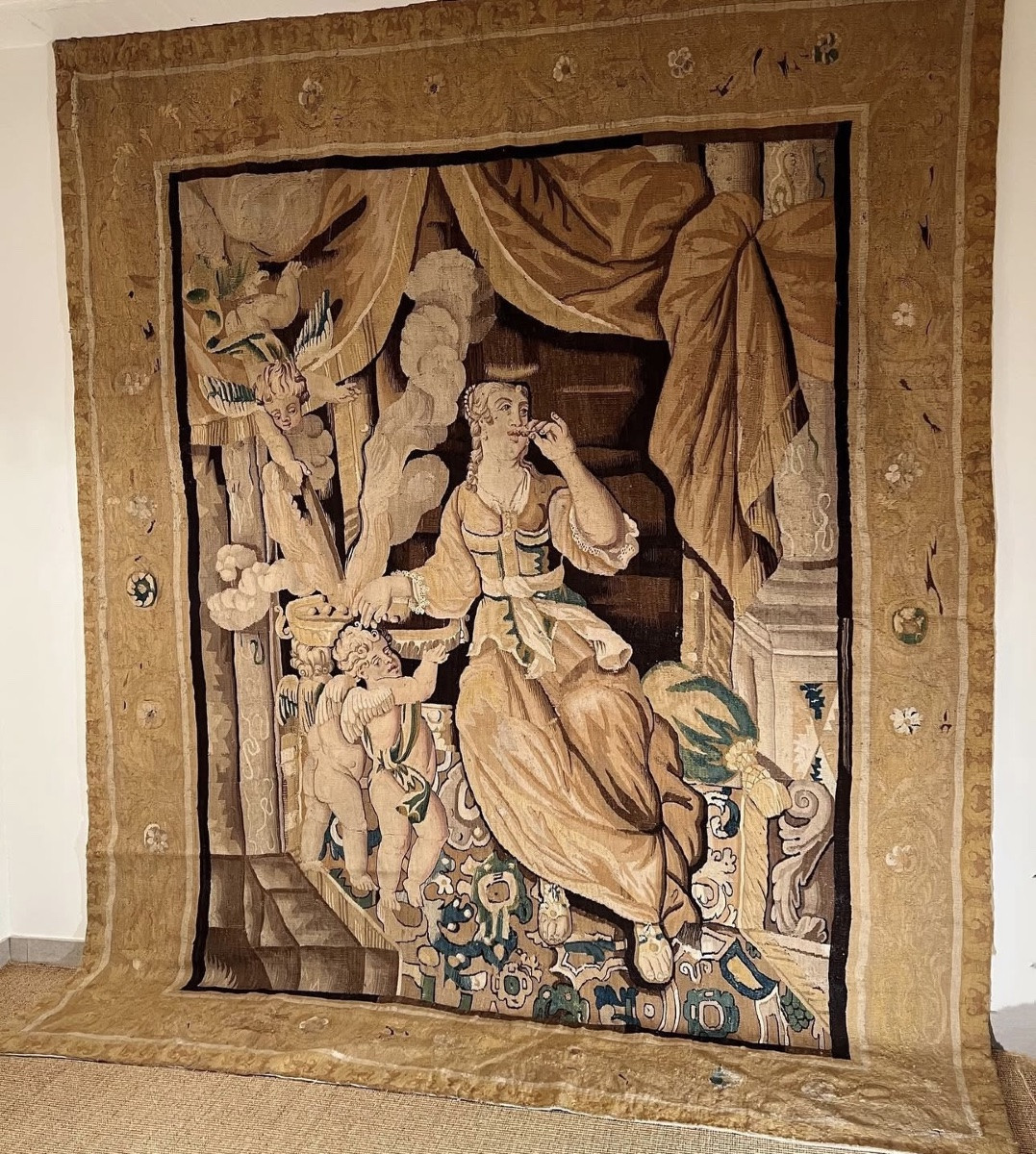 Felletin Tapestry From The Renaissance Period - Late 17th Century -photo-3