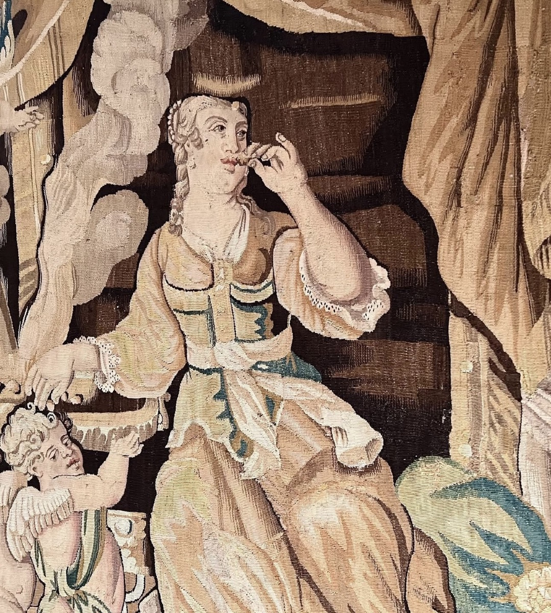 Felletin Tapestry From The Renaissance Period - Late 17th Century -photo-4