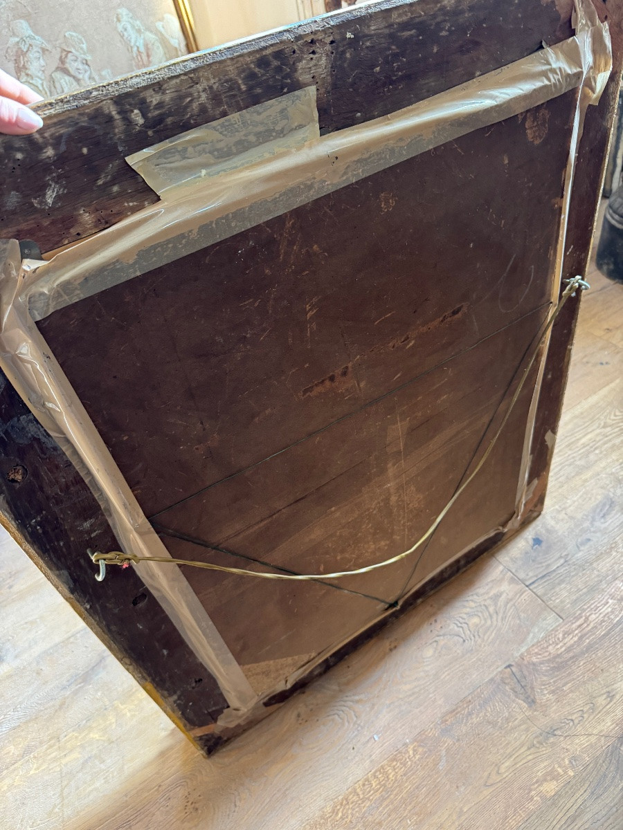 18th-century Pastel In Its Frame Depicting An Elegant Young Woman -photo-8