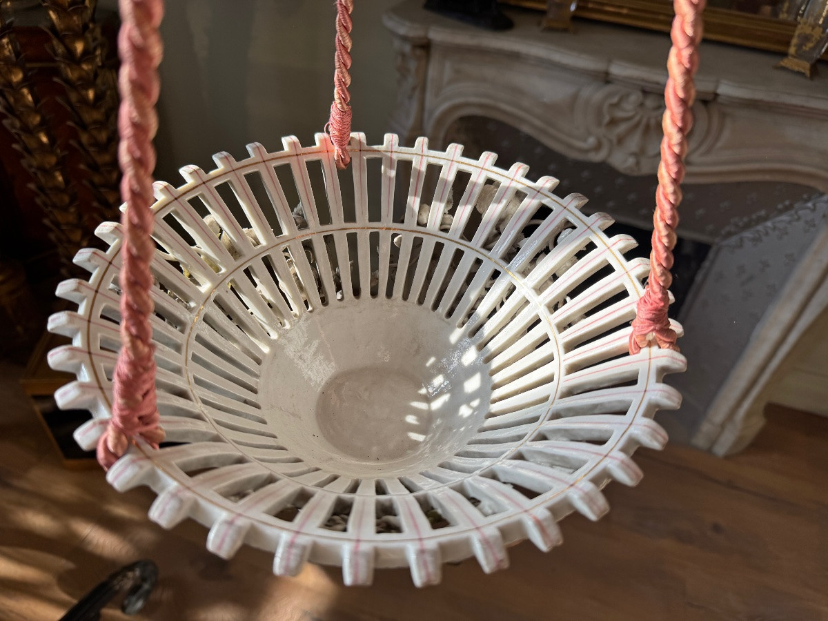 Paire de jardinières de la fin du XIXe siècle en porcelaine allemande -photo-7