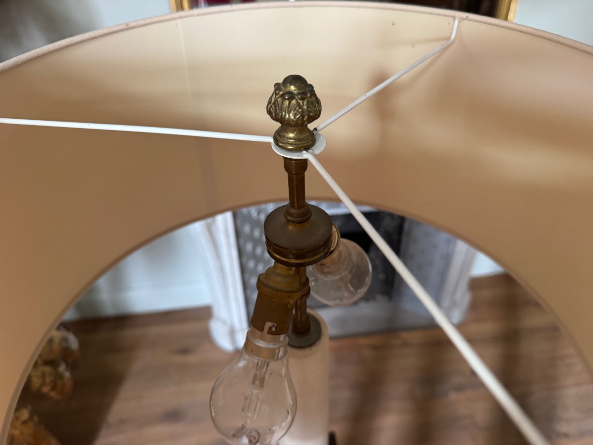 Pair Of 18th-century Lamps In The Shape Of Corinthian Columns-photo-6