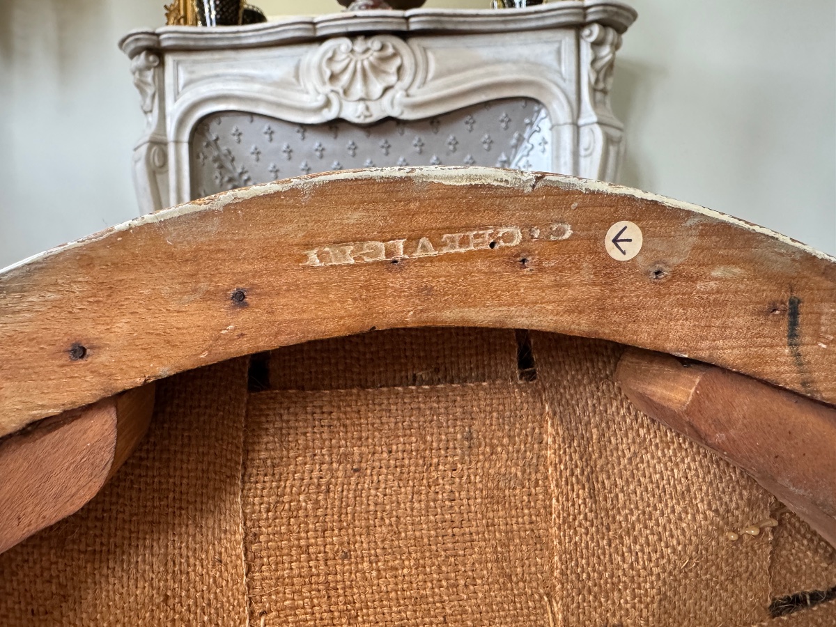 Set Of 6 Louis XVI-era Chairs Stamped “chevigny Claude”-photo-7