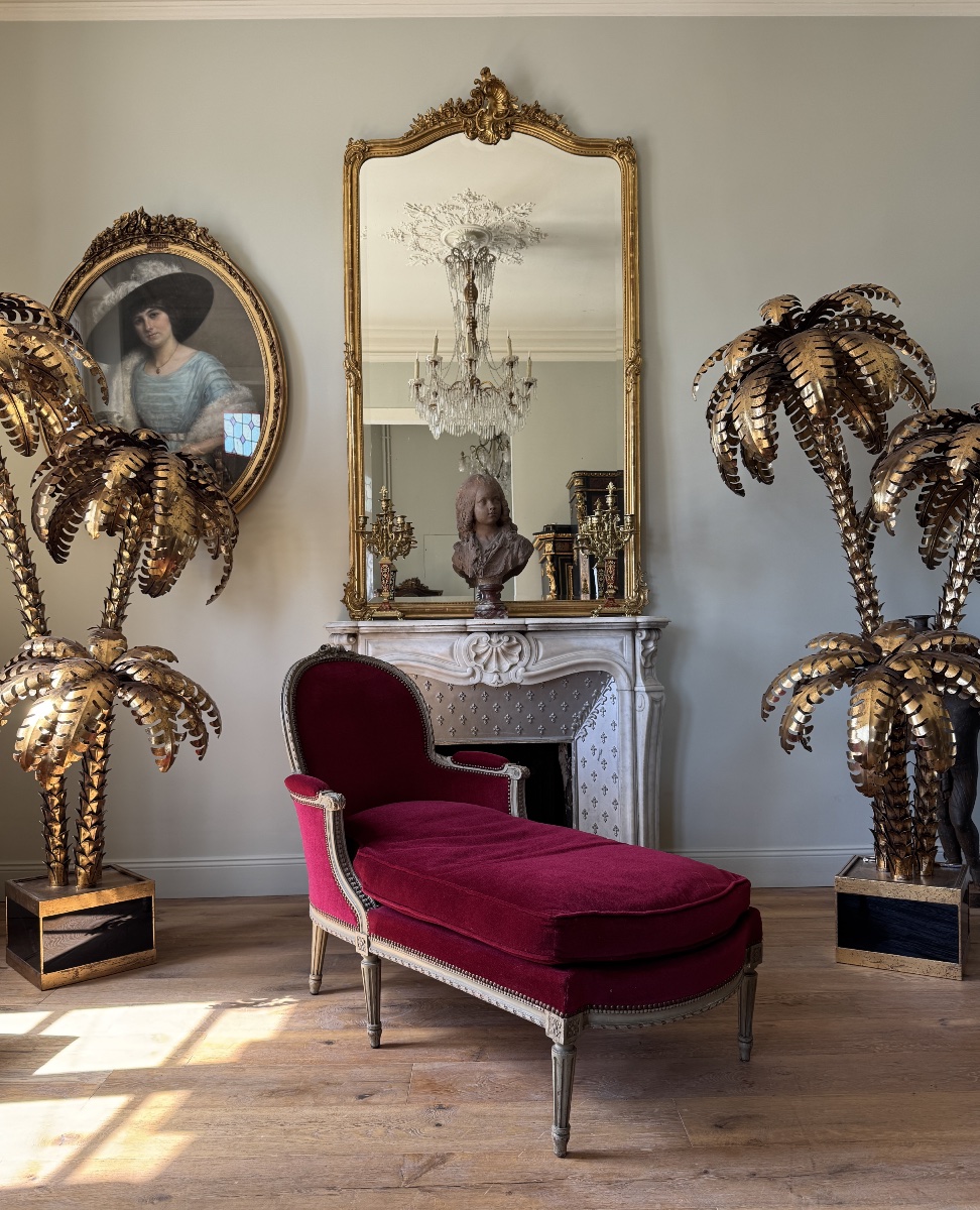 A Napoleon III-era Chaise Longue Made Of Painted And Carved Wood In The Louis XVI Style-photo-4