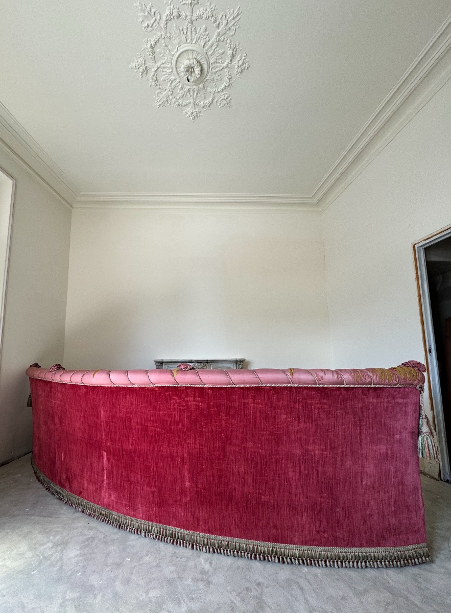 PAIRE DE CANAPÉS « BOUDOIR » D'ÉPOQUE NAPOLÉON III - 3M80 DE LONG-photo-7