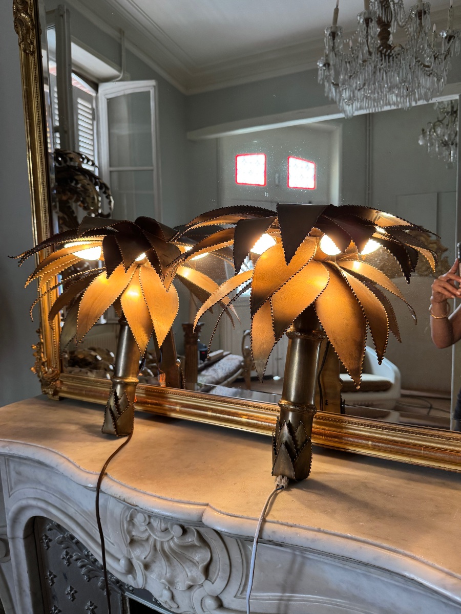 Pair Of Wall Sconces By Jansen From The 1970s—20th Century-photo-2