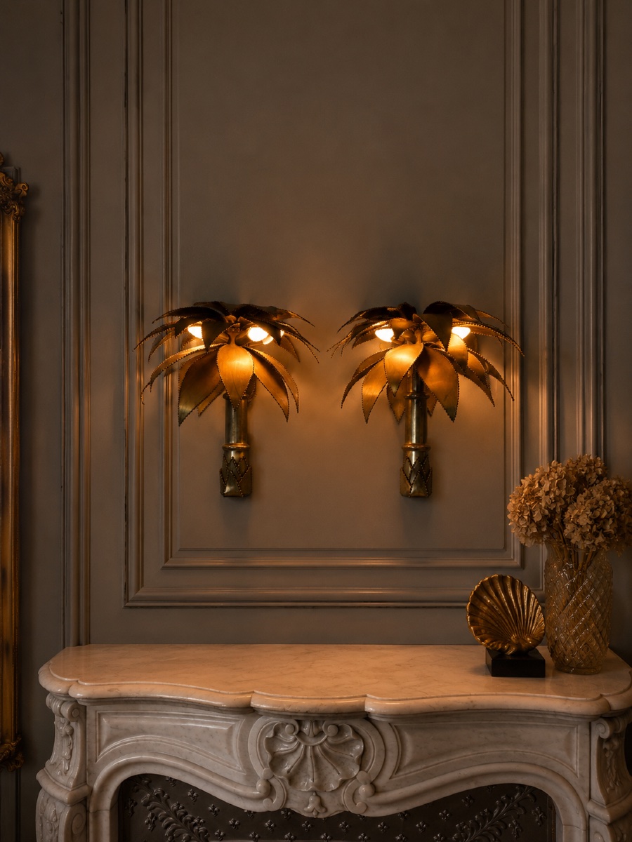 Pair Of Wall Sconces By Jansen From The 1970s—20th Century-photo-4