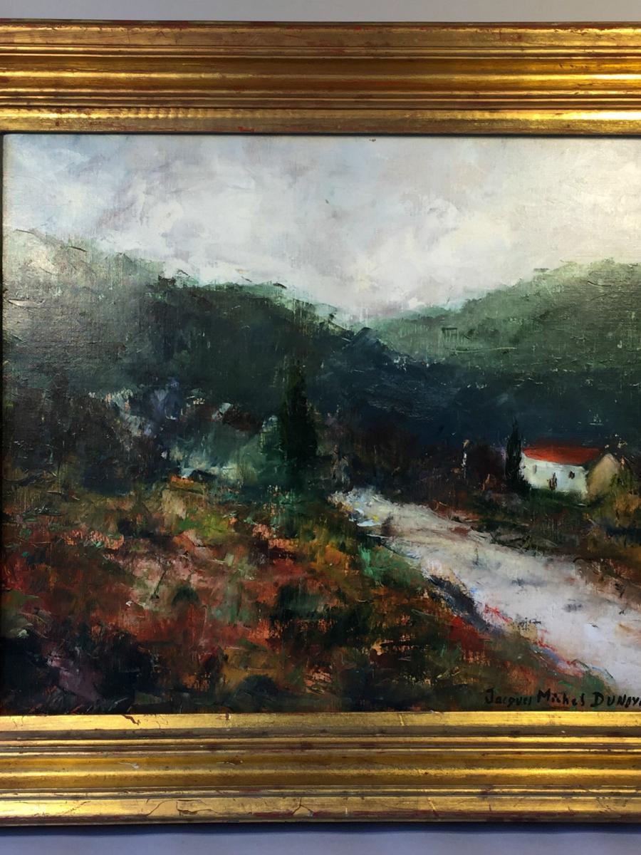 Painting / Oil On Canvas Of "j. Dunoyer 1933/2000" In St. Paul De Vence-photo-4