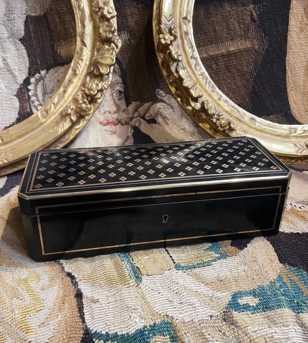 Inlaid Box With The Queen Of Napoleon III - Nineteenth-photo-2