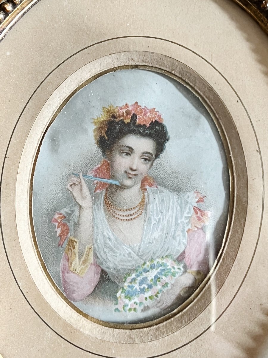 Paire De Gravures D’époque Napoléon III à Décor De Scènes Romantiques - XIXe-photo-3