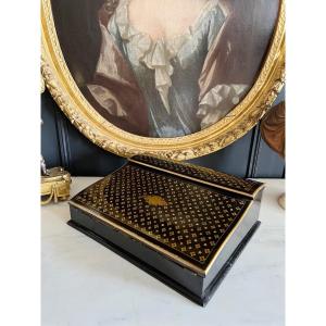 Napoleon III Period Writing Desk In Marquetry To The Queen - Nineteenth