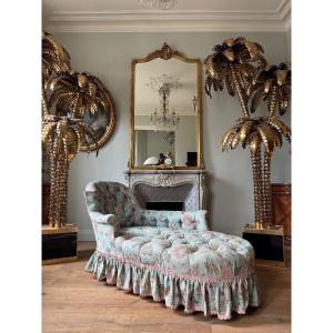 Napoleon III Period Upholstered Daybed - 19th Century 