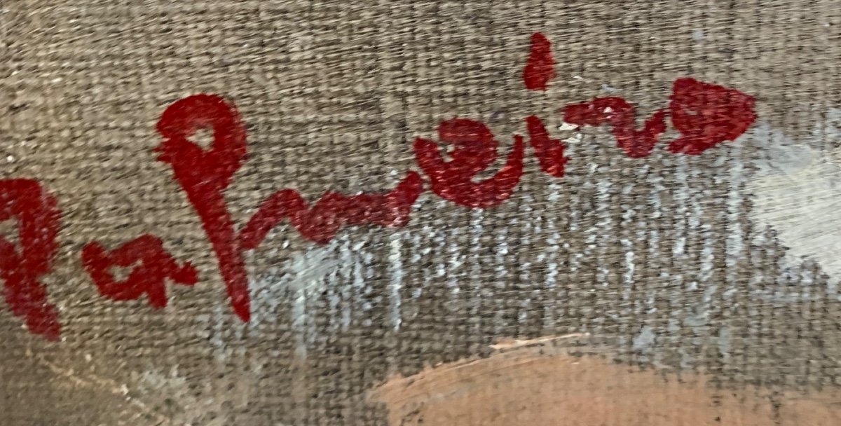 L’espagnole Par José Palmeiro école De Paris époque art déco -photo-3
