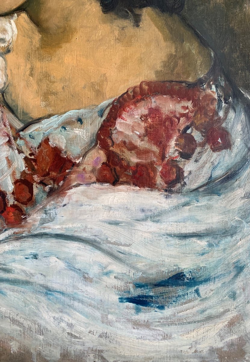 L’espagnole Par José Palmeiro école De Paris époque art déco -photo-1