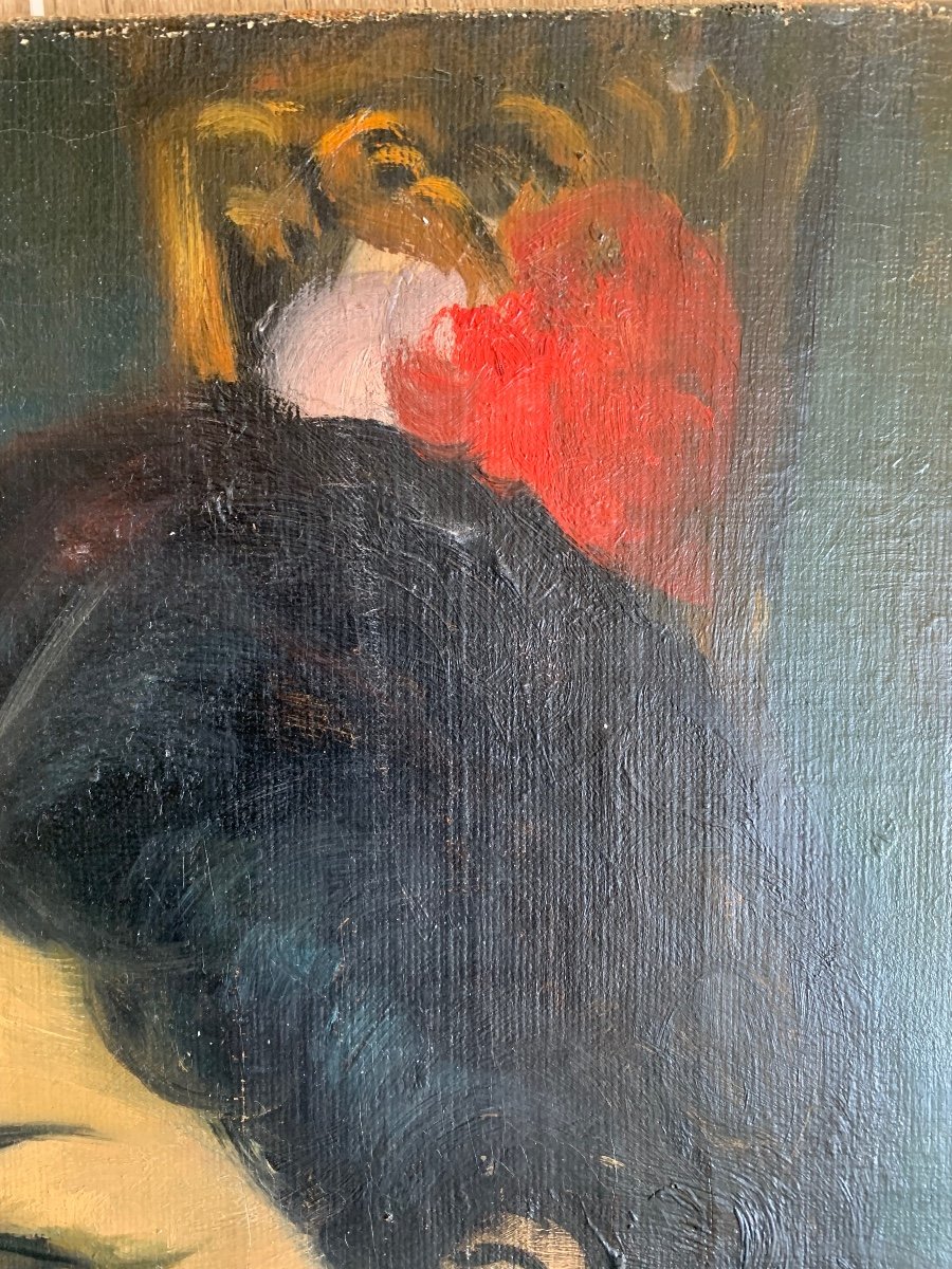 L’espagnole Par José Palmeiro école De Paris époque art déco -photo-2