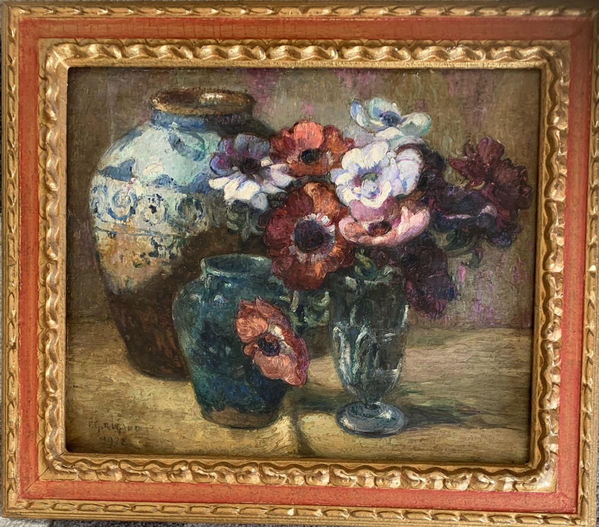 Pierre-gaston Rigaud (1874-1939) Peintre Bordelais. Fleurs 1922 