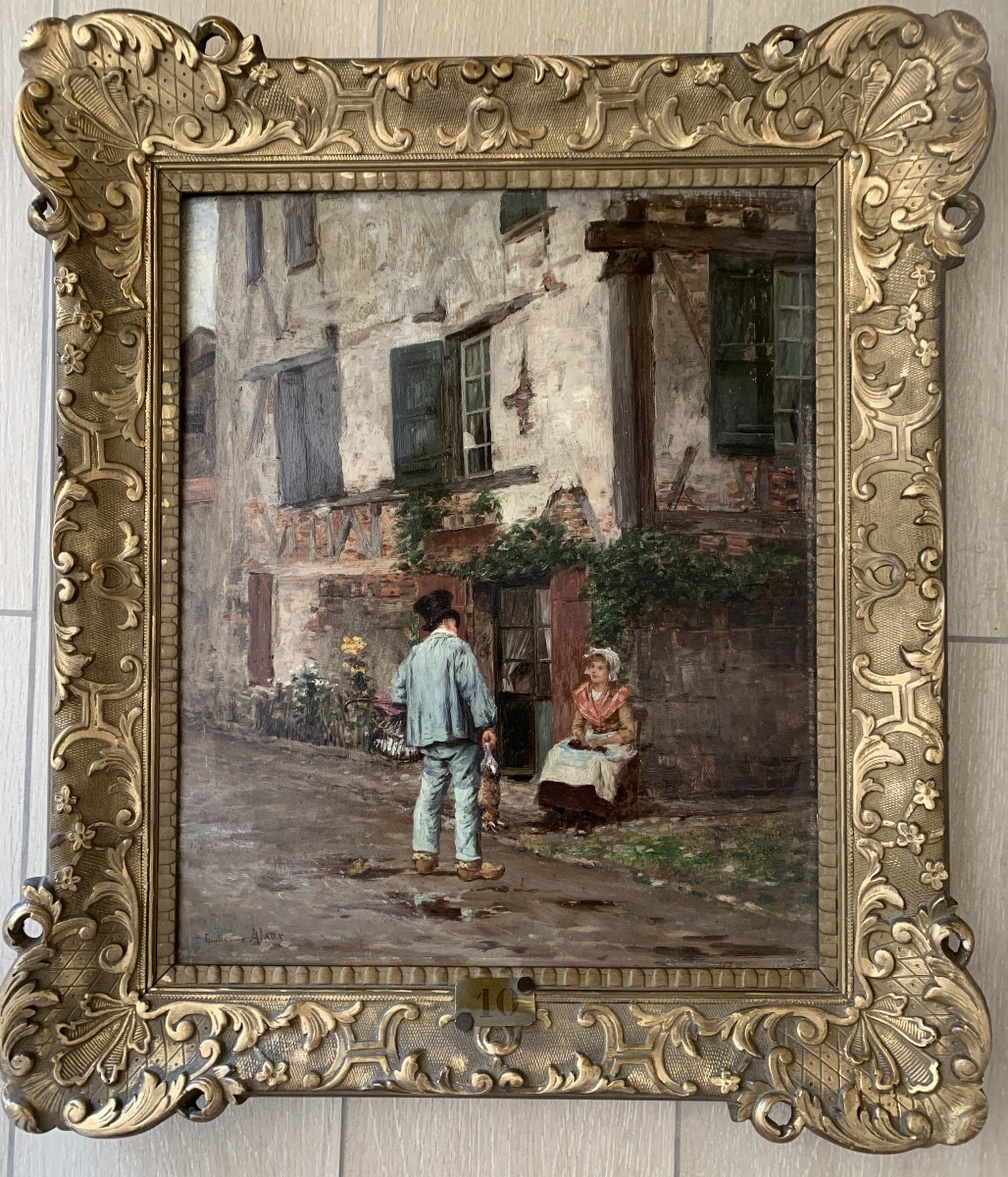 The Conversation By Guillaume Alaux (1856-1912) Bordeaux Painter 