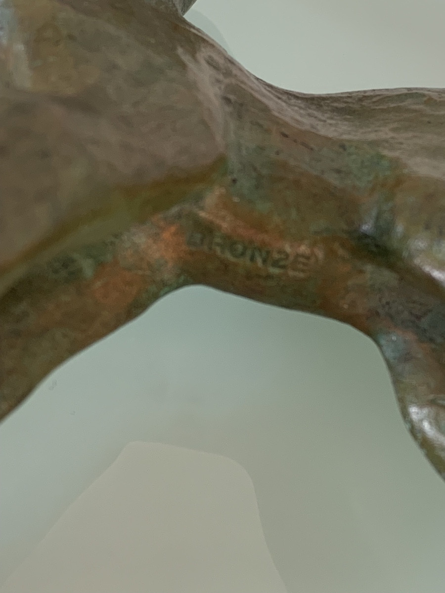 Raoh Schorr (1901-1991) Fawn In Bronze-photo-1