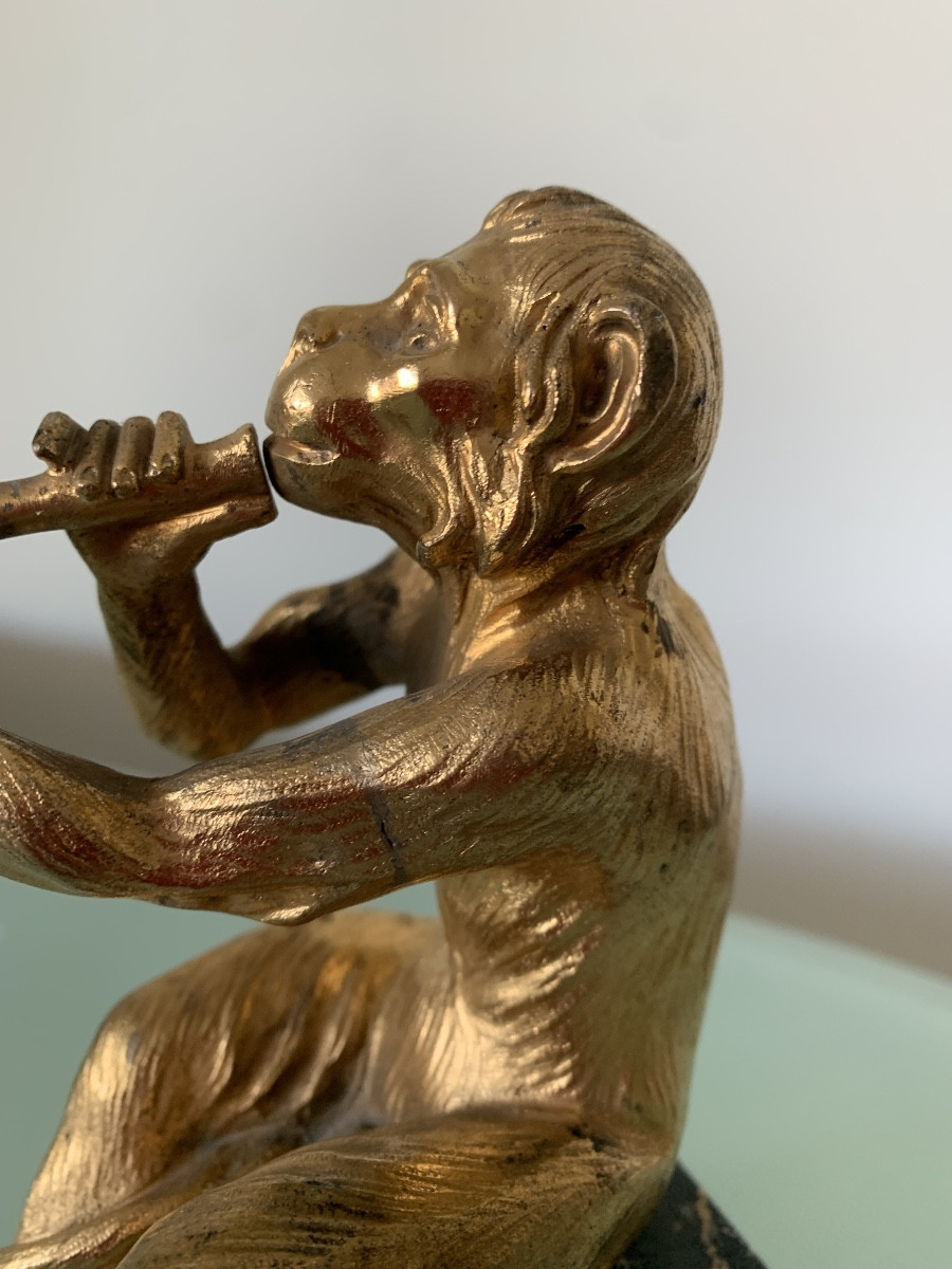 Bronze singe a la clarinette -photo-4