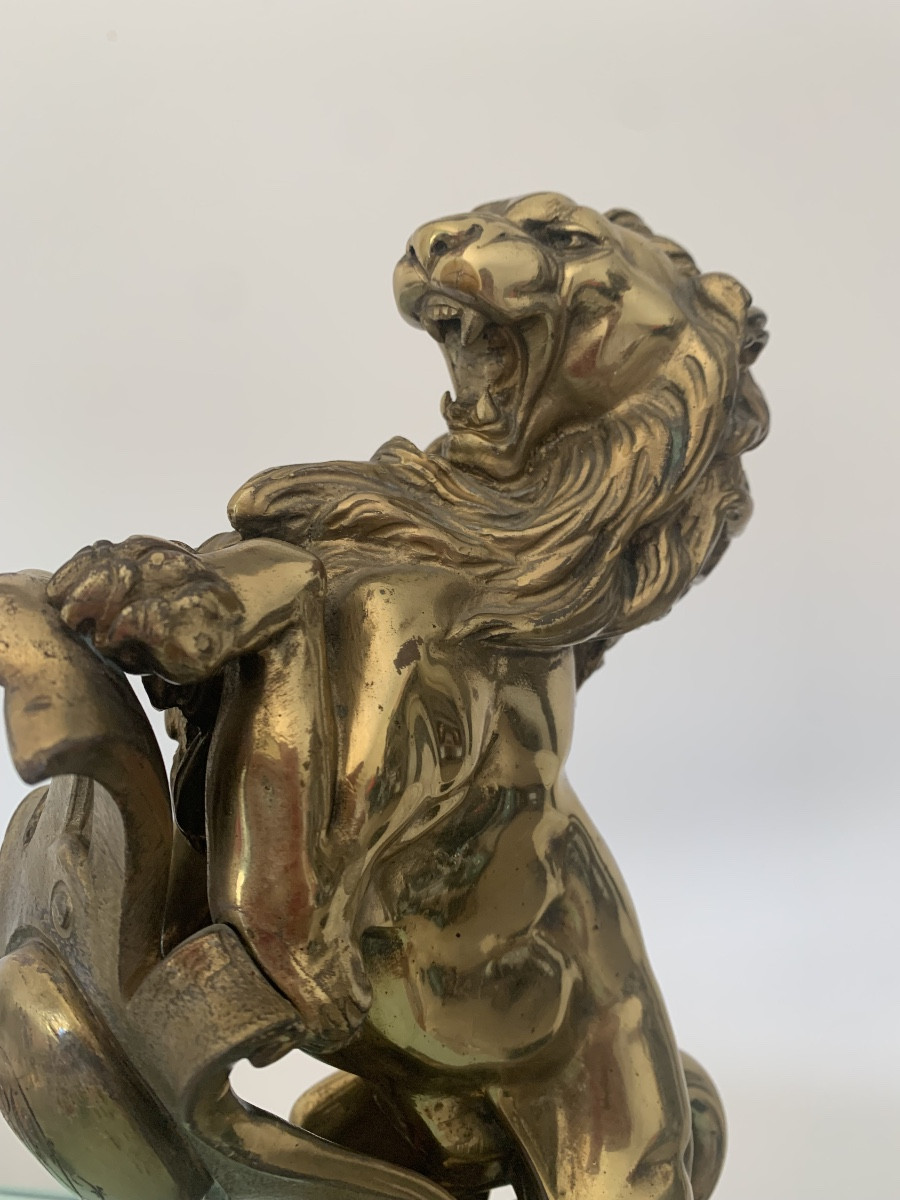 Gilded Bronze Staircase Knob.-photo-4