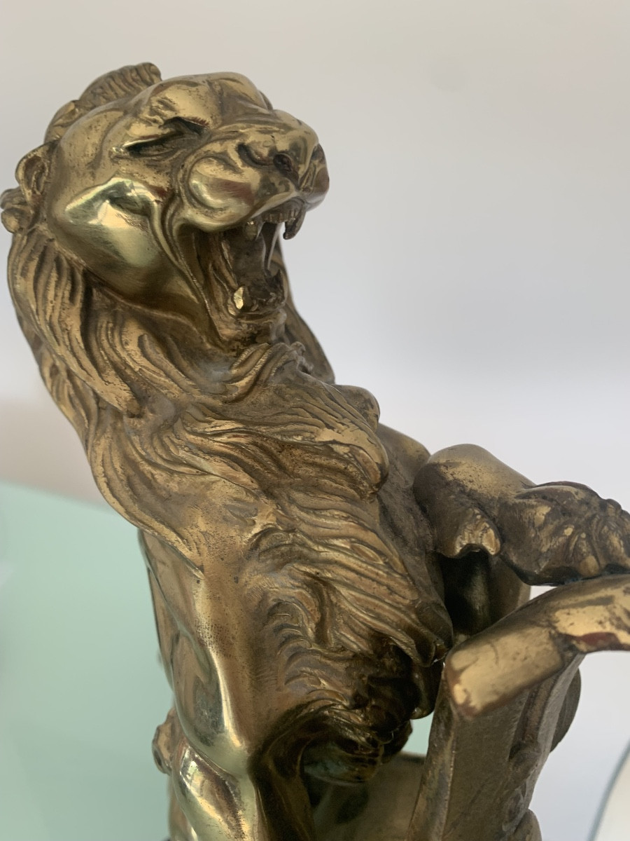 Gilded Bronze Staircase Knob.-photo-3