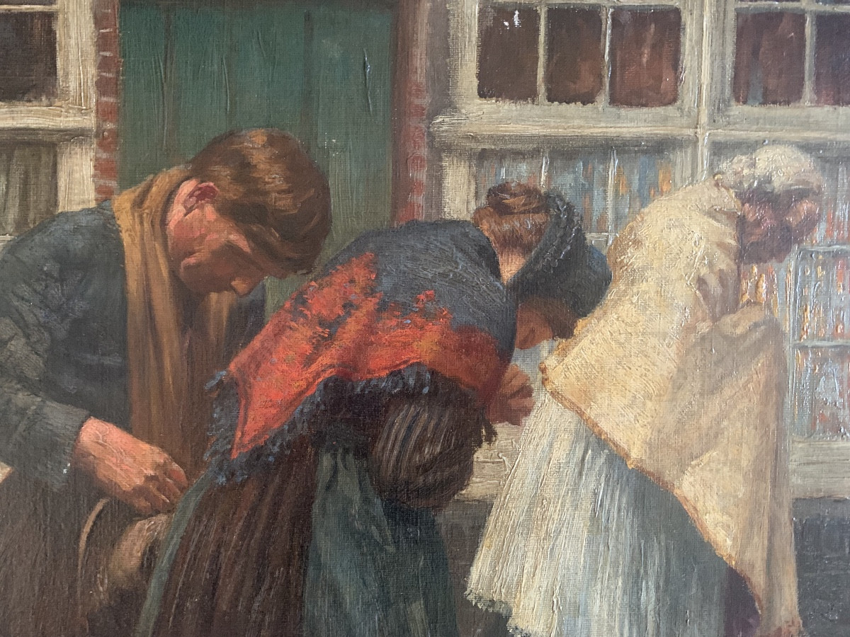 The Procession By Georges Hippolyte Dilly, Painter From Lille -photo-2