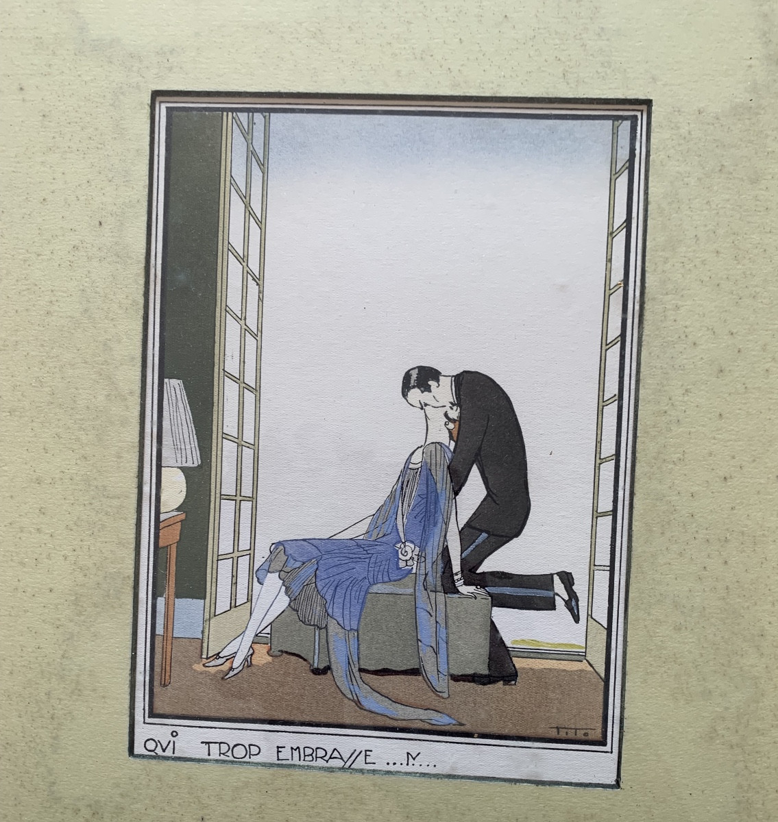 Art Deco Period Three Stencils By Ettore Tito (1859-1941)-photo-4