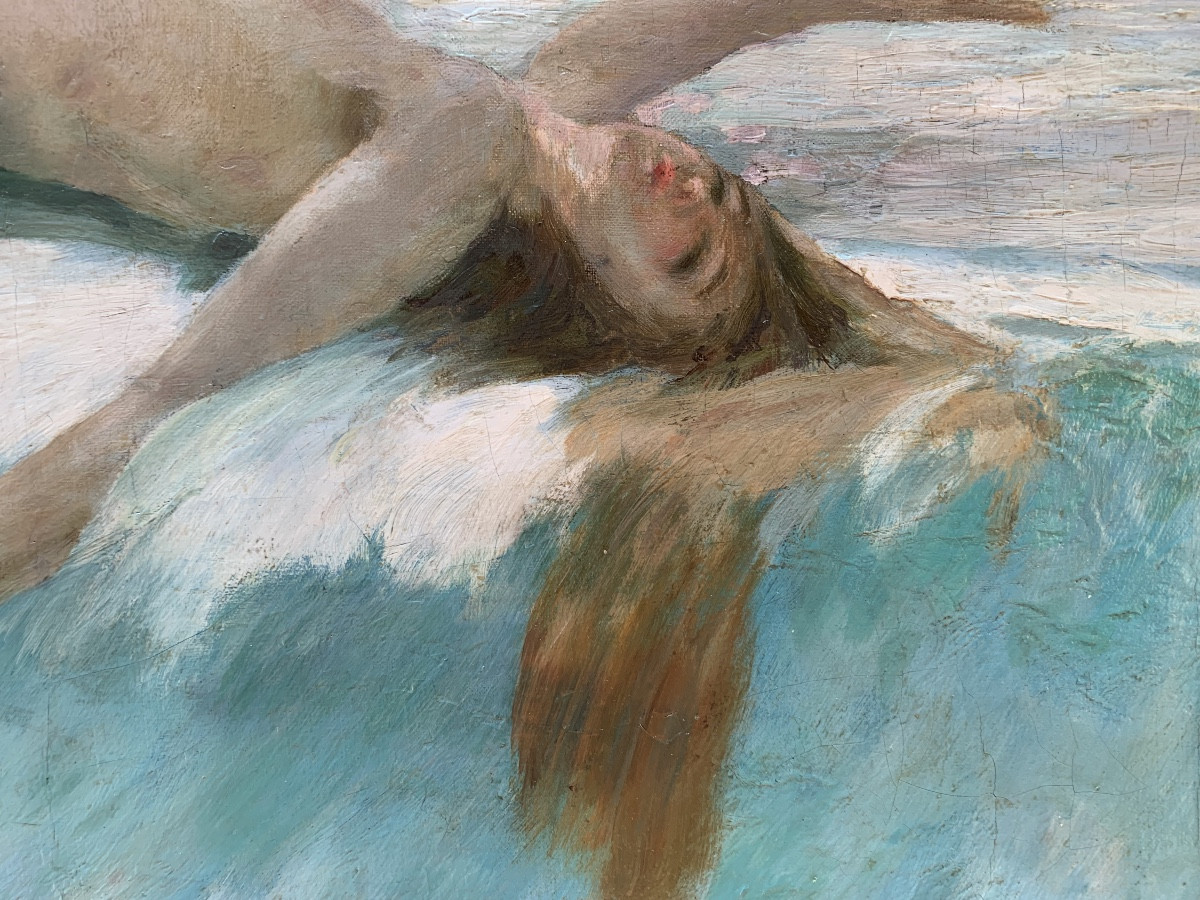 Nymph In The Waves By Alex De Andreis-photo-3