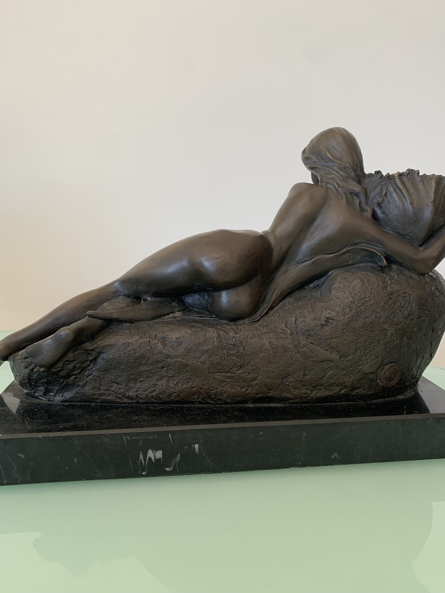 Bronze Of The Woman With The Water Lily By Milo-photo-2