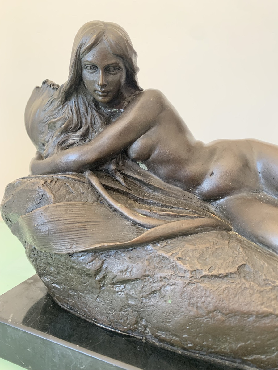 Bronze Of The Woman With The Water Lily By Milo-photo-3