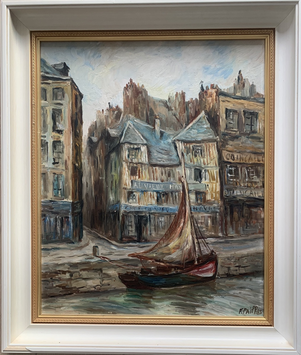 Le Havre les quais par Fred Pailhès école normande 