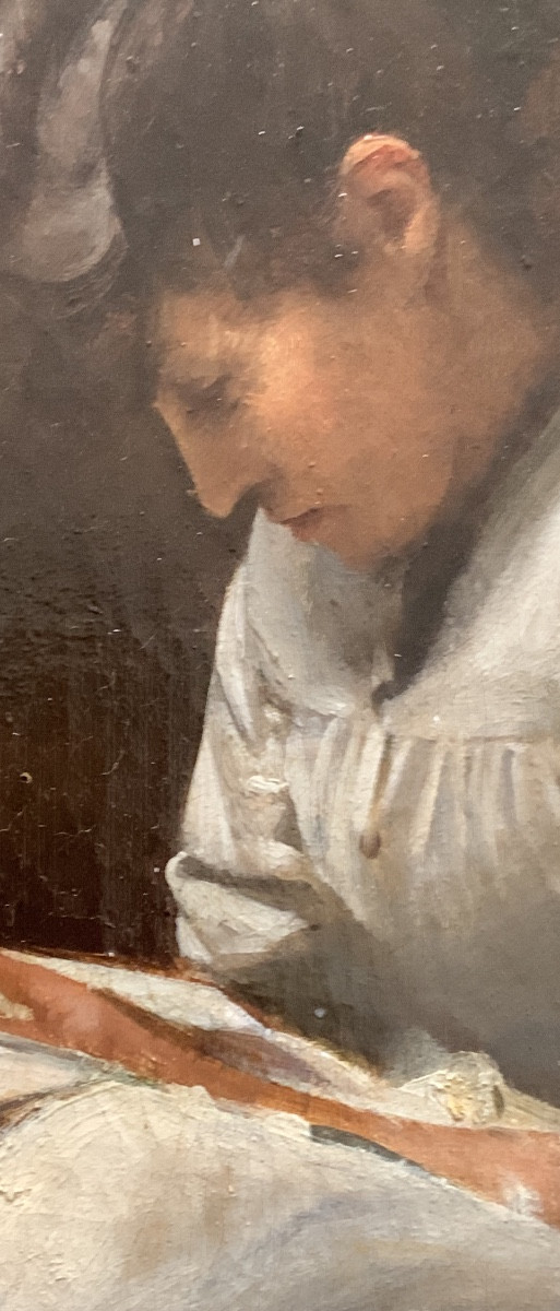 19th-century Schoolgirl Reading -photo-2