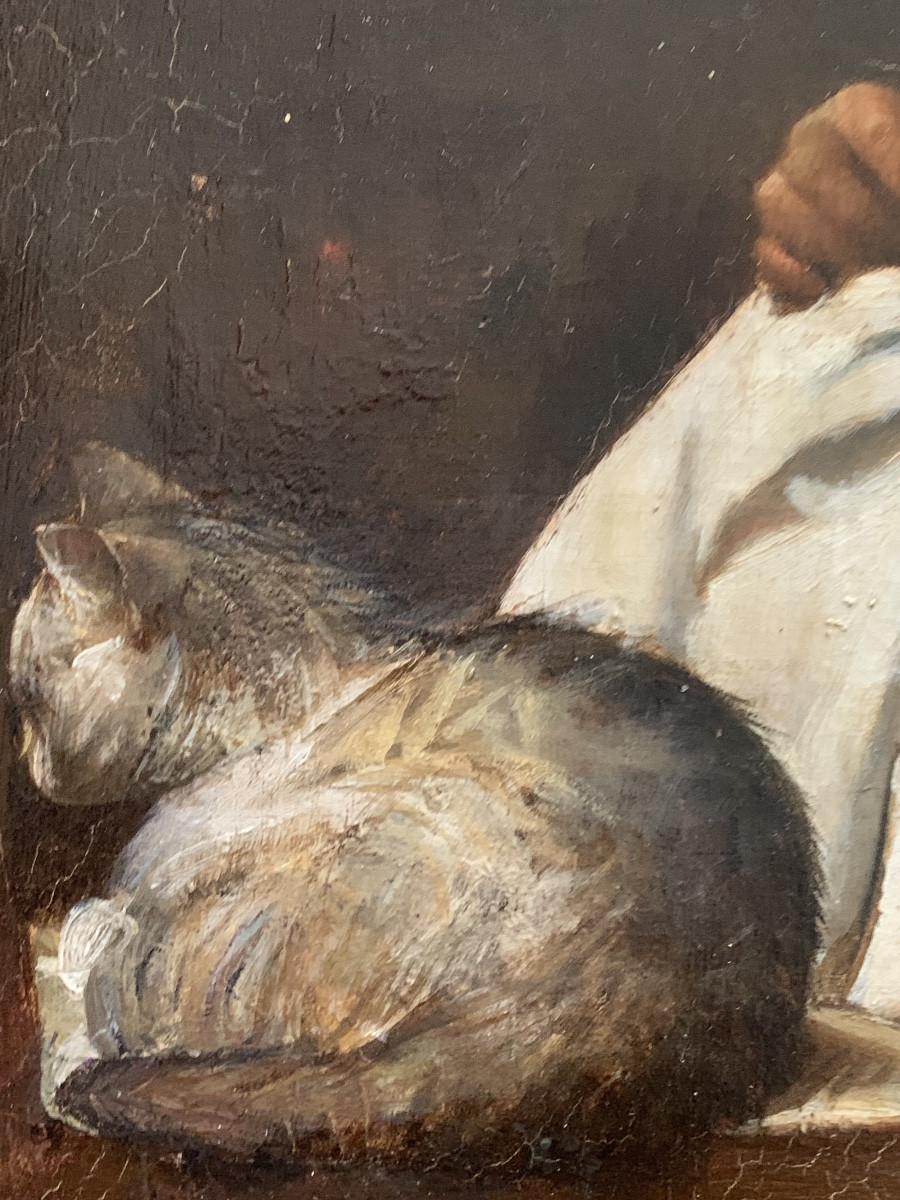 19th-century Schoolgirl Reading -photo-3