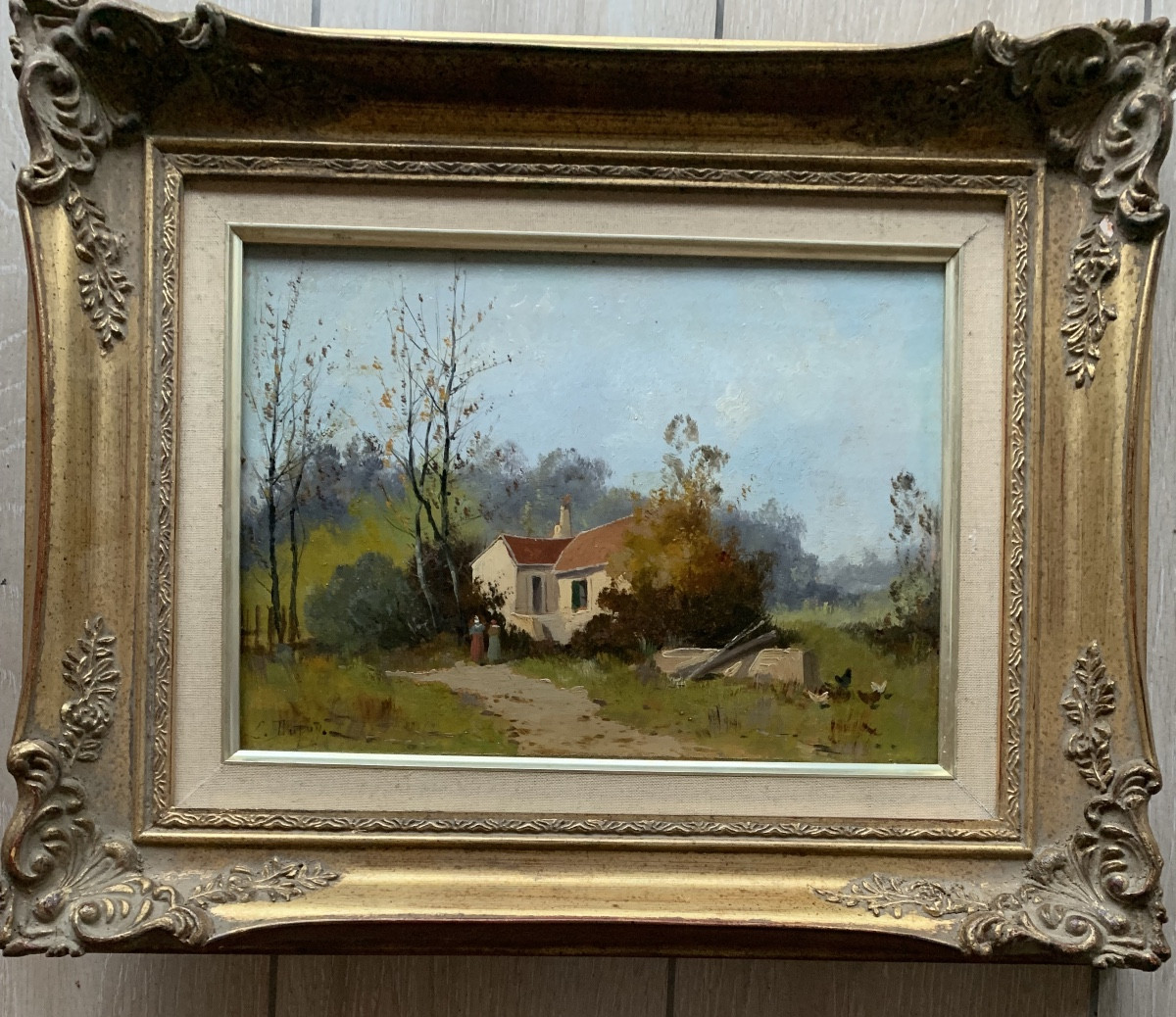 Paysage Eugène GALIEN LALOUE signé du pseudonyme L DUPUY-photo-2